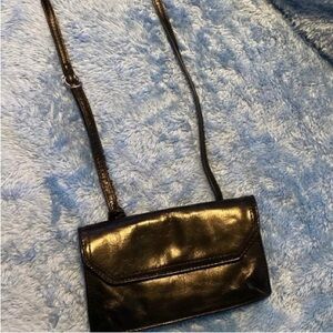 HOBO Black and Brown Floral Interior Bag